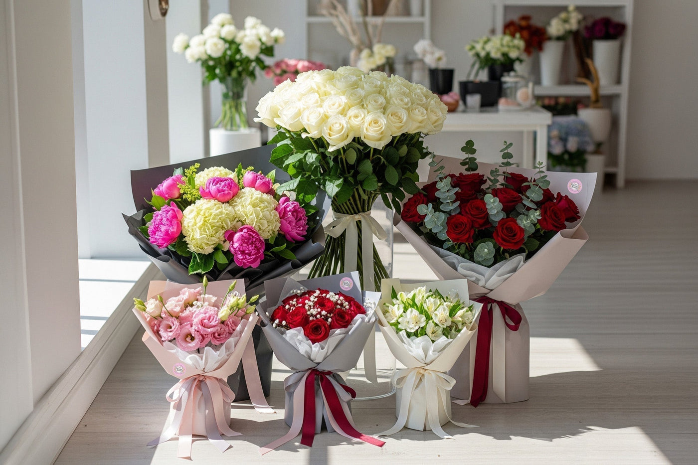 Bouquet di fiori tra 500 e 700 lei a Bucarest