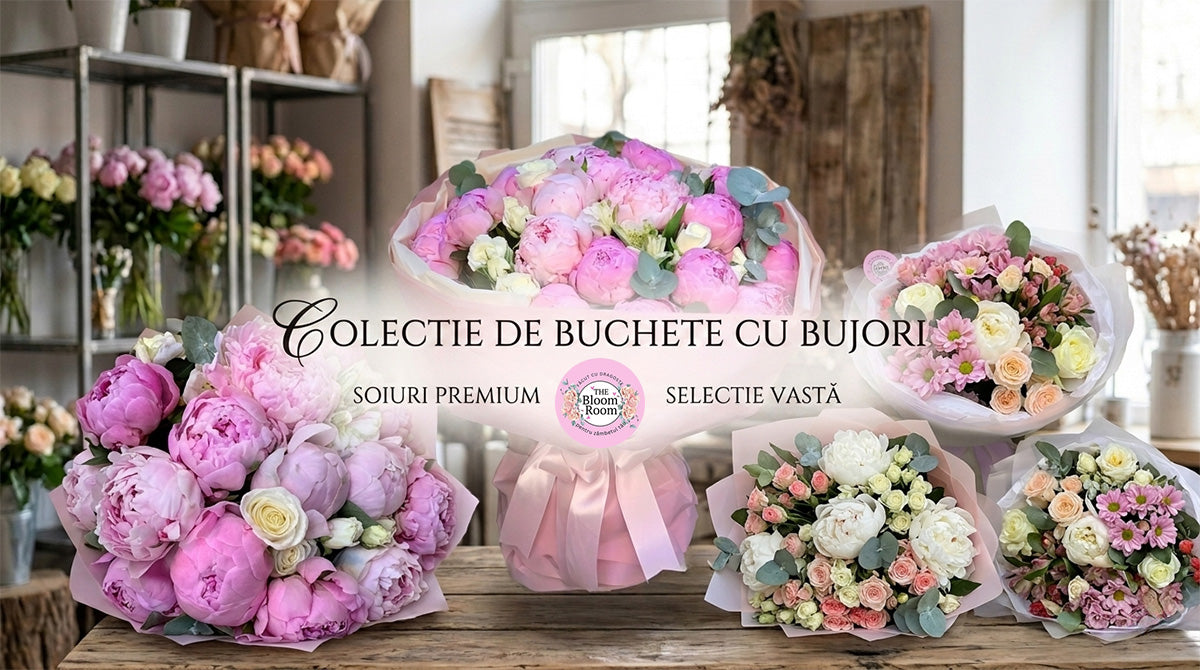 Bouquets with Pink and White Peonies