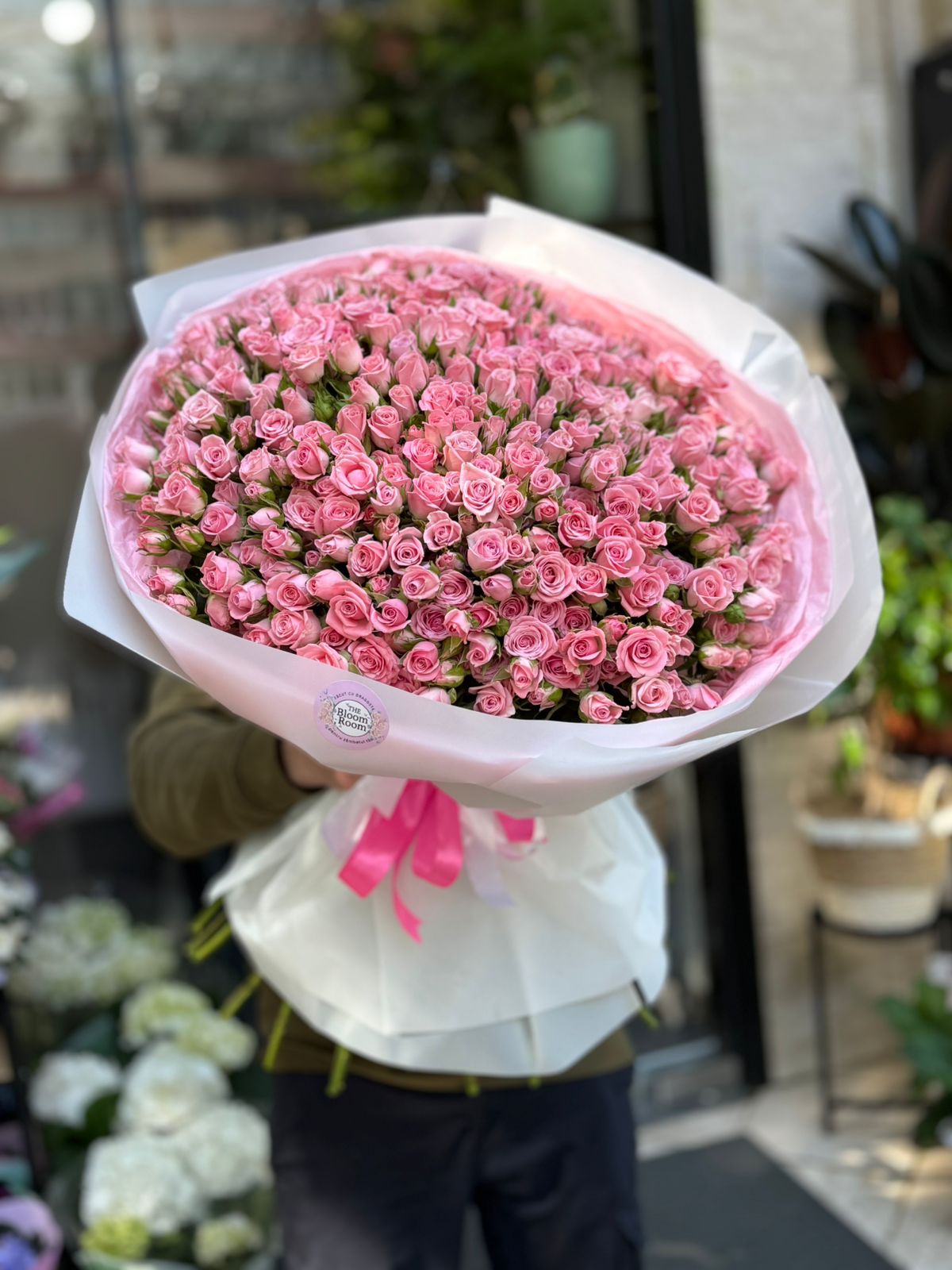 Buchet 81 Trandafiri Roz