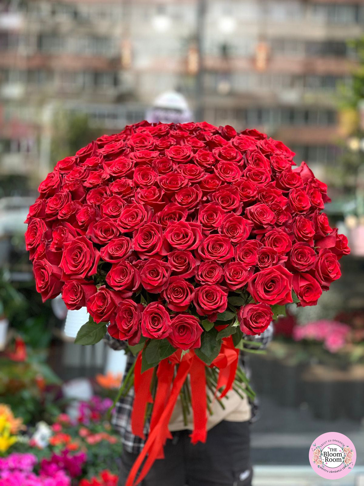 Buchet 101 Trandafiri Rosii