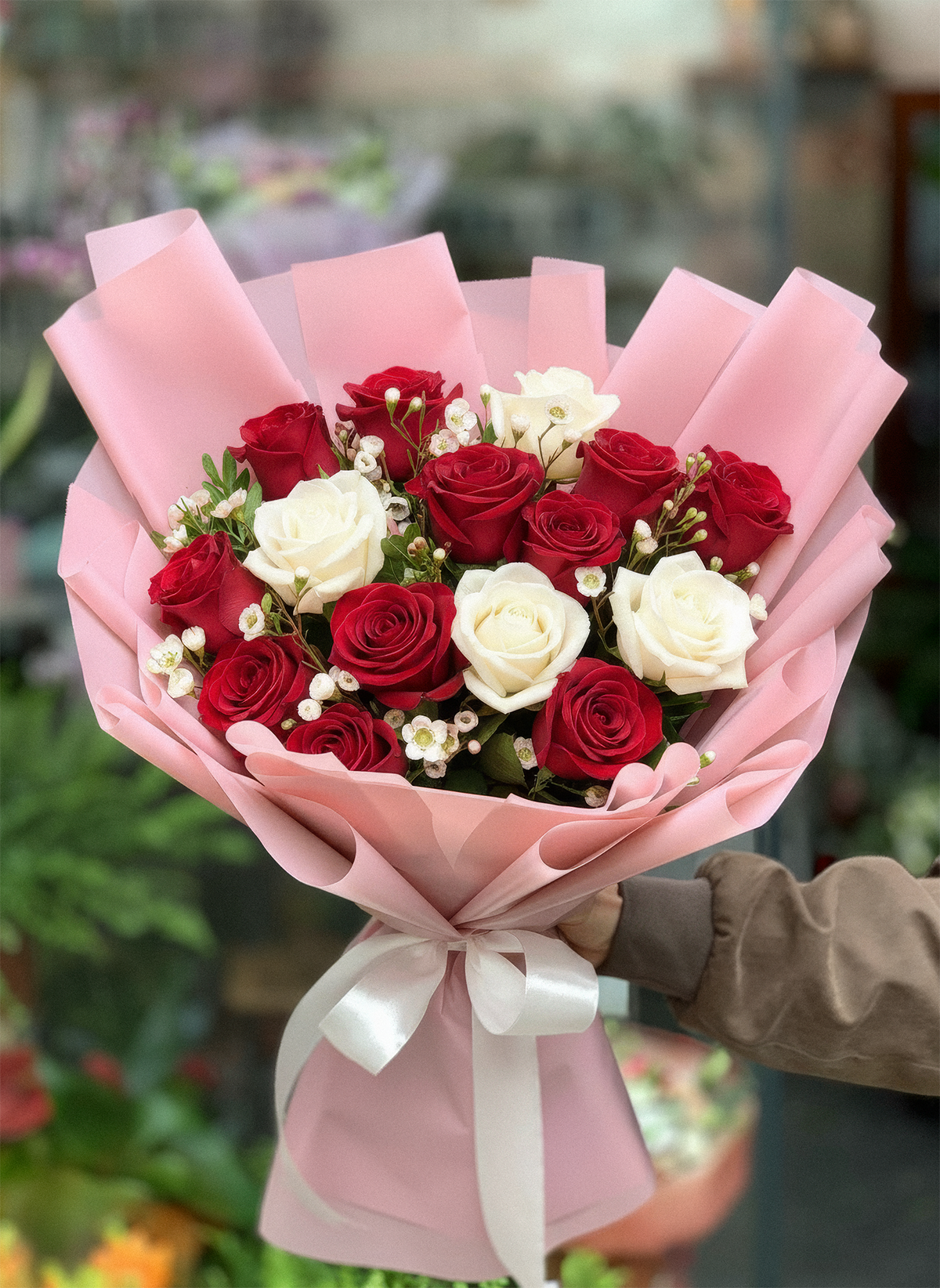 も*も様 Flower ribbon tops Red Mother's Day 25 Premium Roses – Heaven Flowers Miami