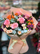 Karışık Renkli Gül ve Alstroemeria Buketi