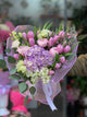 Gemischter Strauß Hortensien, Tulpen und Pfingstrosen