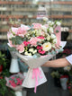 Karışık Pembe Gül ve Eustoma Buketi The Bloom Room №204