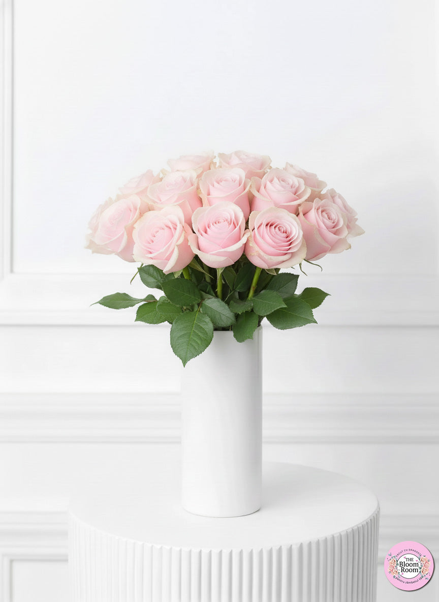 Buchet de 21  Trandafiri Roz