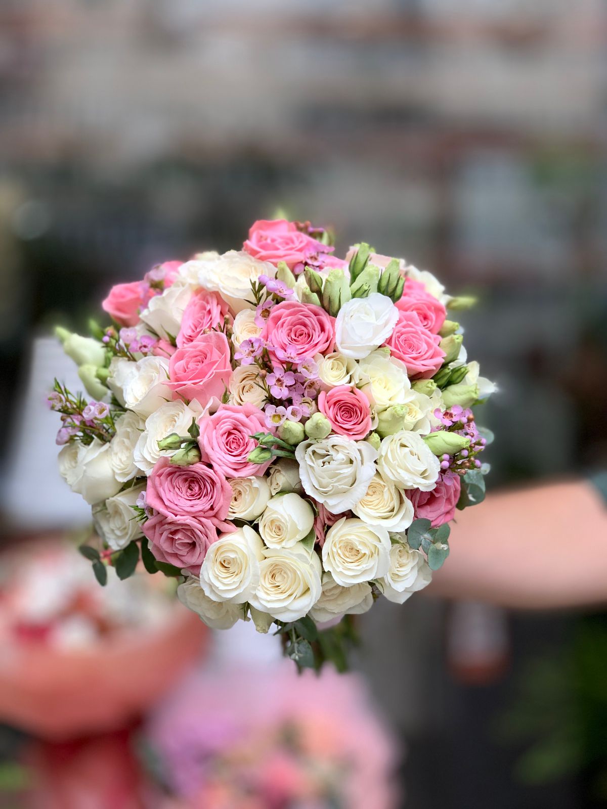 Buchet de Mireasă Roz și Alb