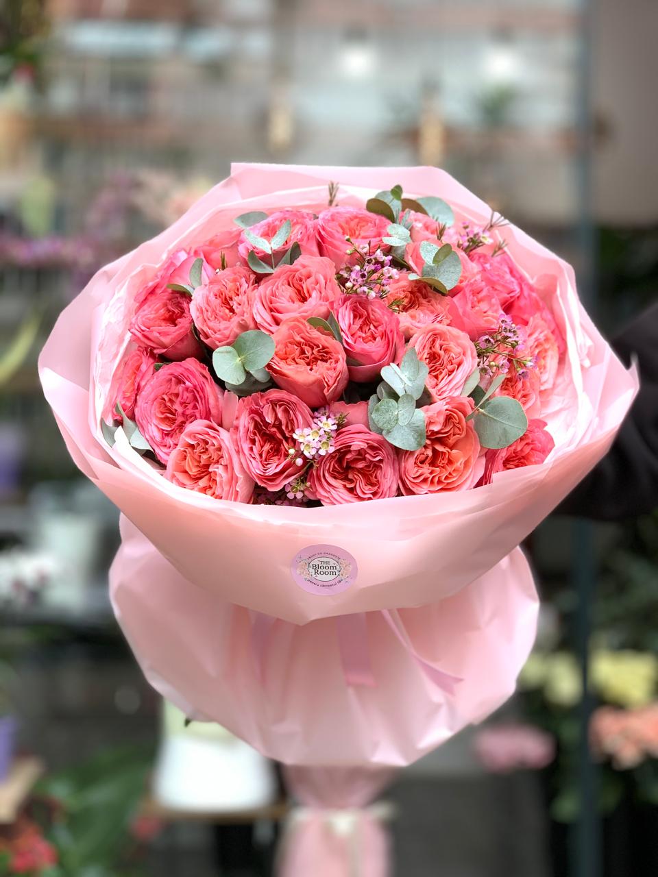 Buchet de Spray Bujor Trandafiri Bucuresti