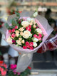 Romantic Roses Bouquet Mix in three colors