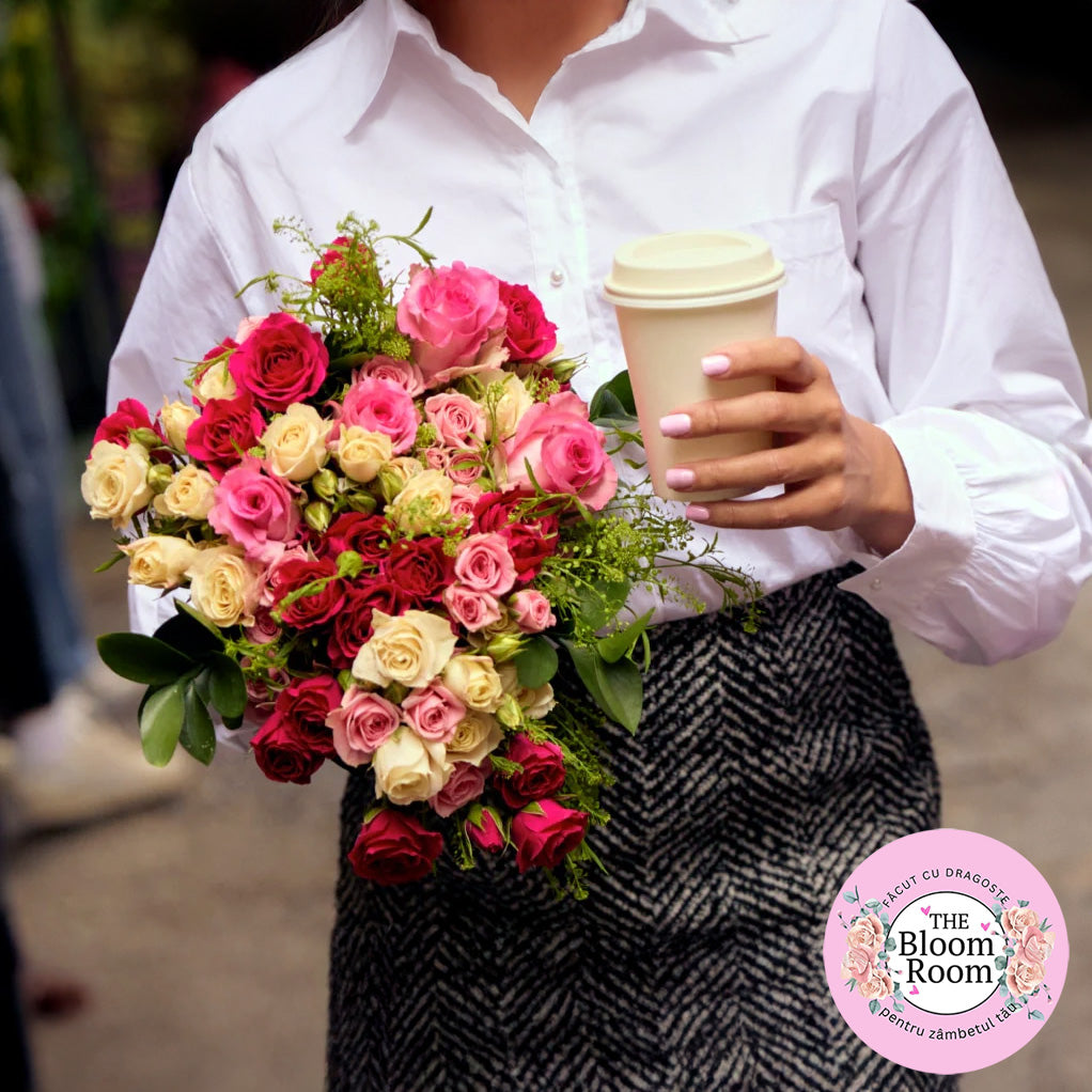 Bucuresti Sector 2 Obor Flori Buchete The Bloom Room Buchetul Zâmbetelor de Primăvară pentru o Dimineață Încântătoare

