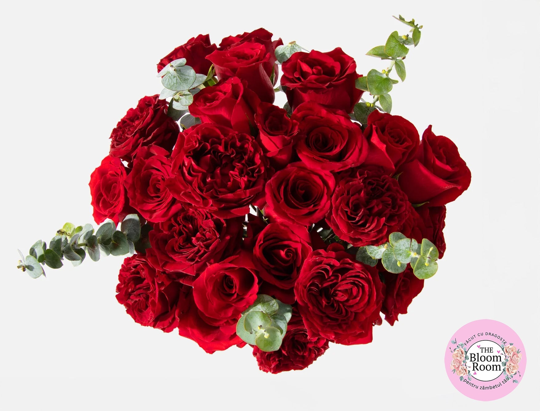 The Bloom Room - Buchet 25 Trandafiri Roșii Bucharest