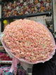 Buchet de 201 trandafiri roz pal