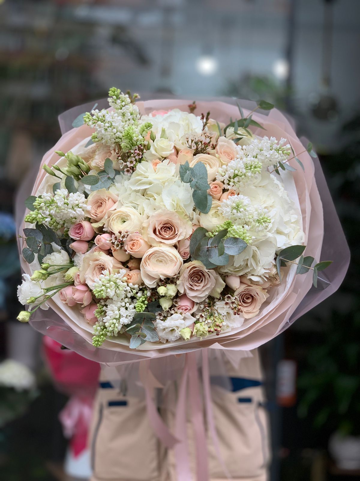 Premium Pastel Bouquet with Hydrangeas and Ranunculus